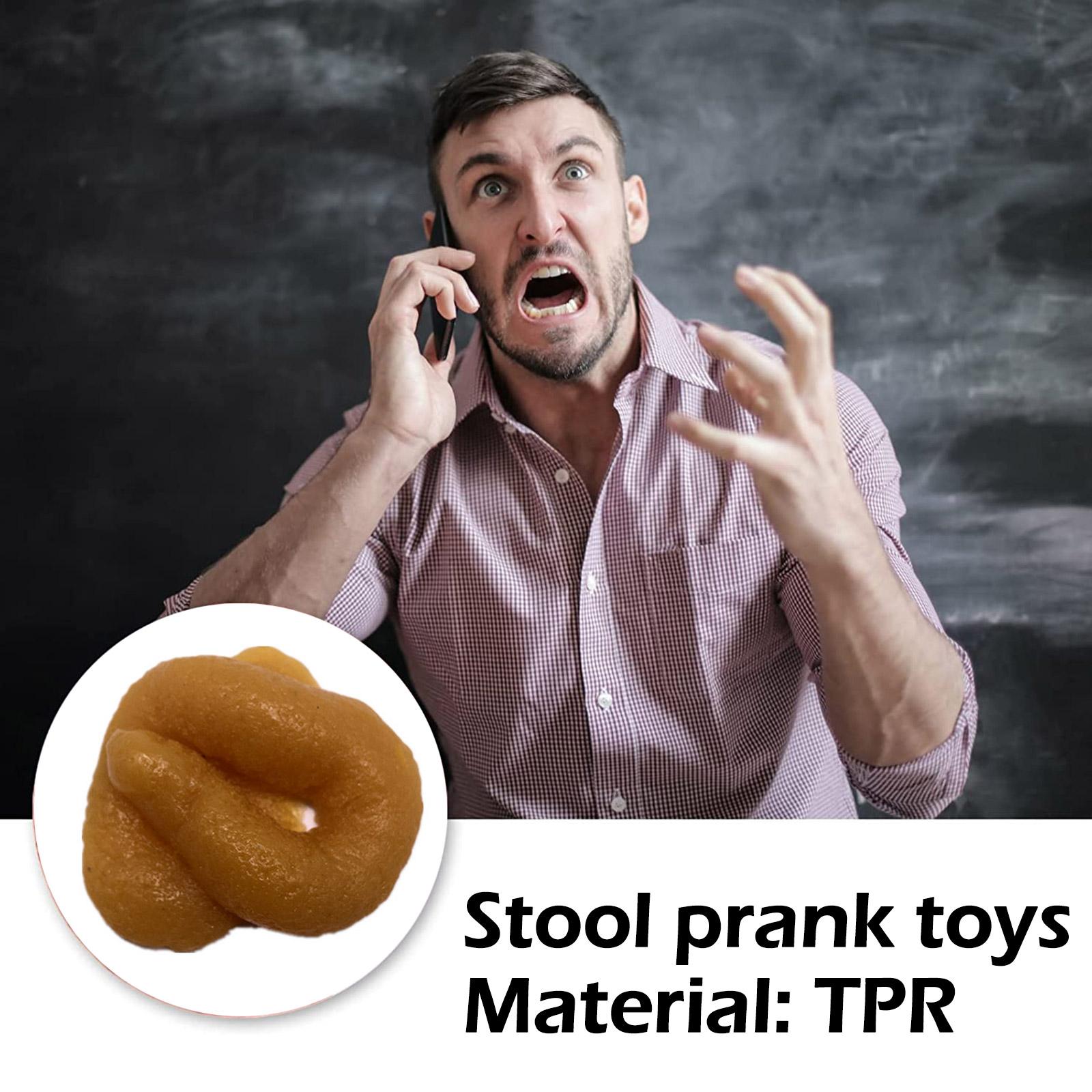 Fake Poop Gag Gift - Realistyczna, bezpieczna i miękka plastikowa sztuczna
