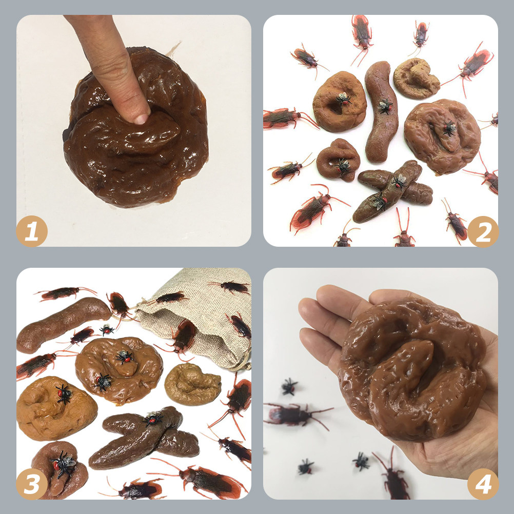 Fake Poop Gag Gift - 24 sztuki – realistyczne, sztuczne „kupy”