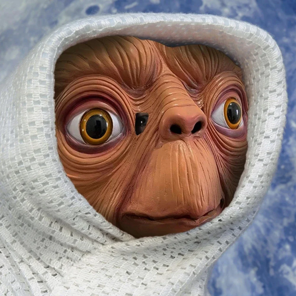 Latex Alien Mask Realistic - Realistyczna lateksowa maska ET, idealna na