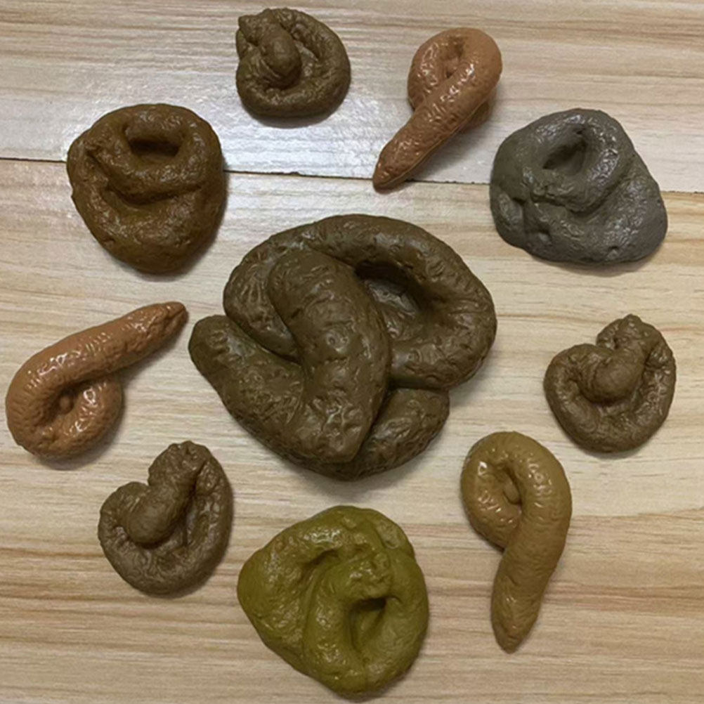 Fake Poop Gag Gift - 10 sztuk – zestaw do żartów