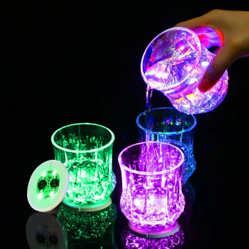 Glow In The Dark Party Glasses - Naklejki na podstawki LED Atmosfera klubu