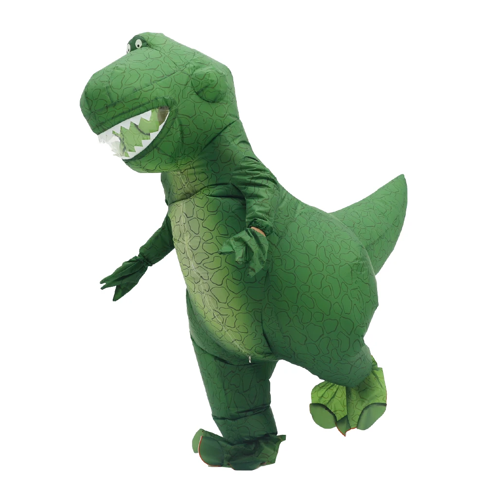 Zielony kostium dinozaura, nad – Inflatable Dinosaur Costume Adult recenzja i cena
