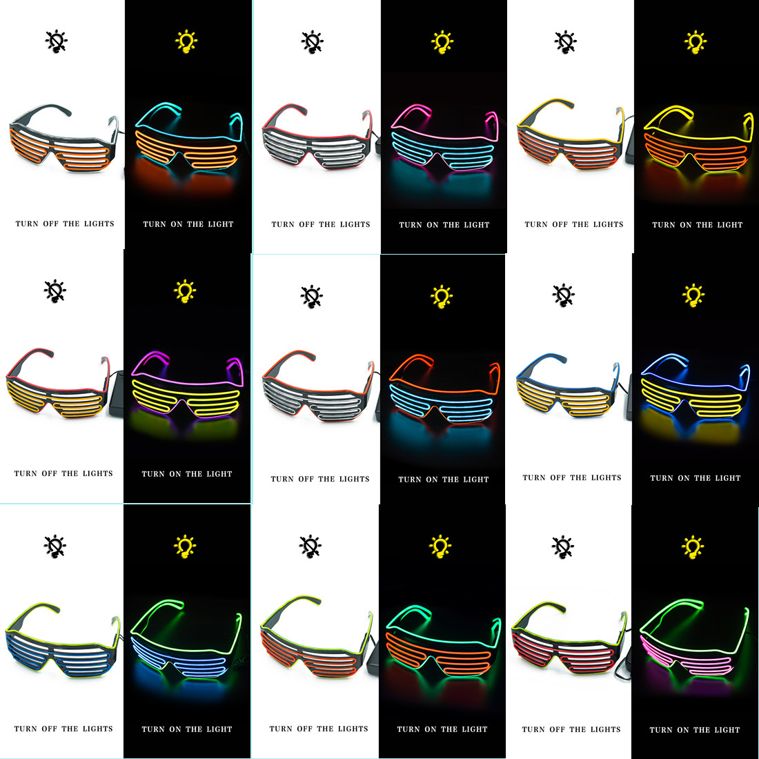 Świecące okulary LED Gafas Lum – Glow In The Dark Party Glasses recenzja i cena