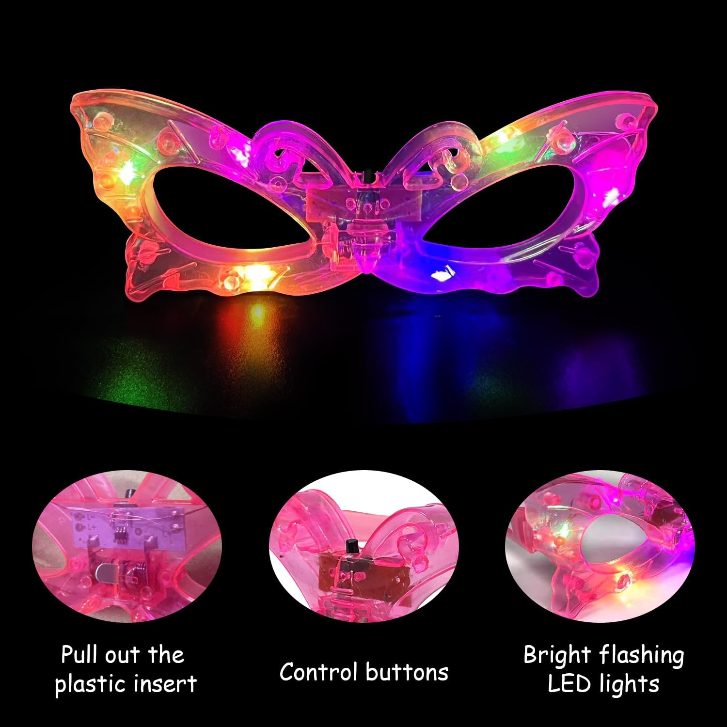 12 szt. świecących w ciemności – Glow In The Dark Party Glasses recenzja i cena