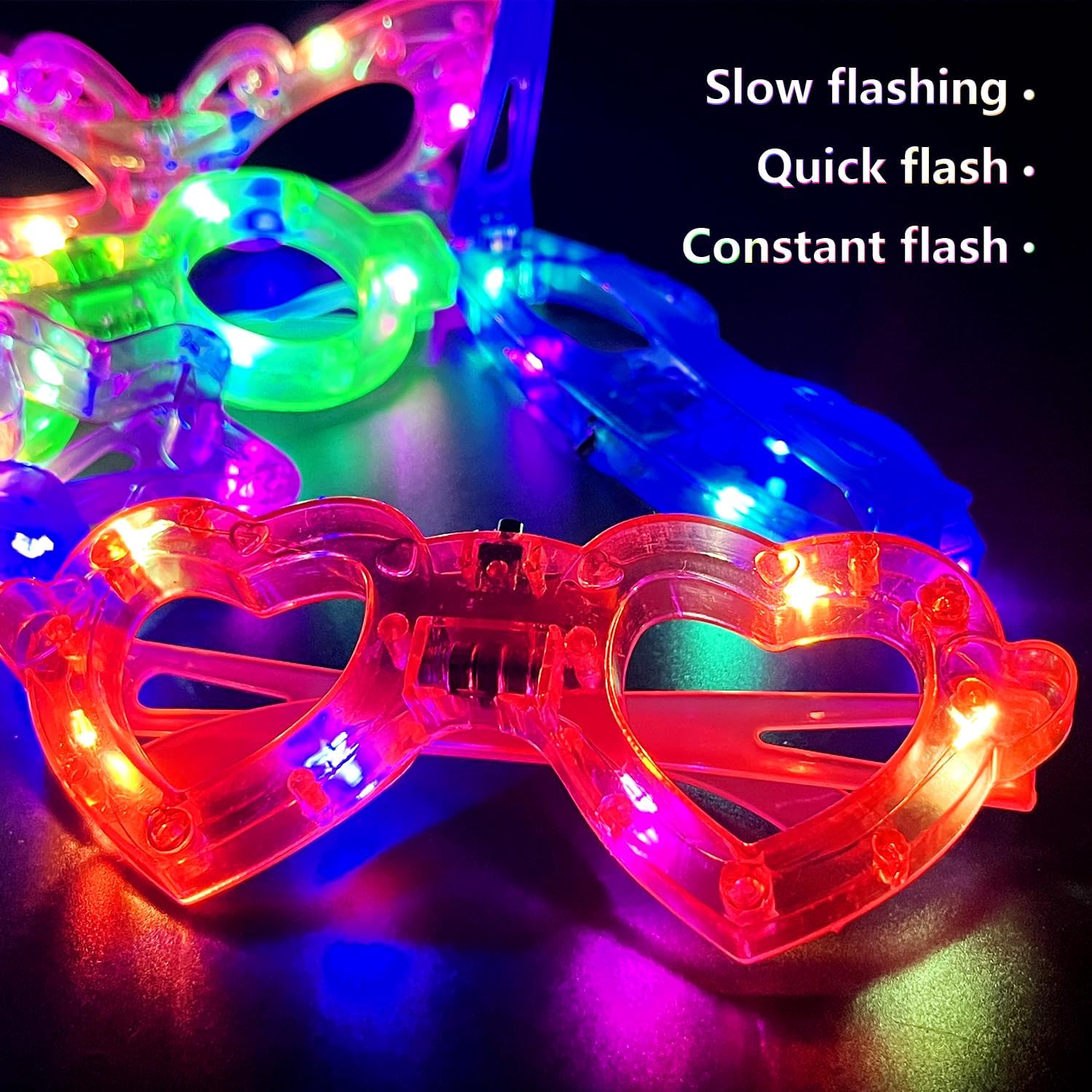 12 szt. świecących w ciemności – Glow In The Dark Party Glasses recenzja i cena
