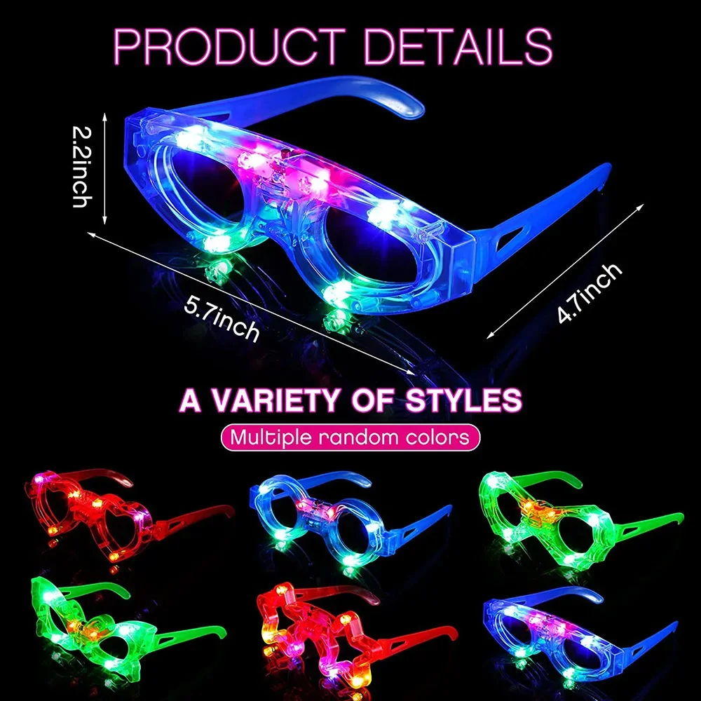 Okulary LED Neonowe Świecące w – Glow In The Dark Party Glasses recenzja i cena