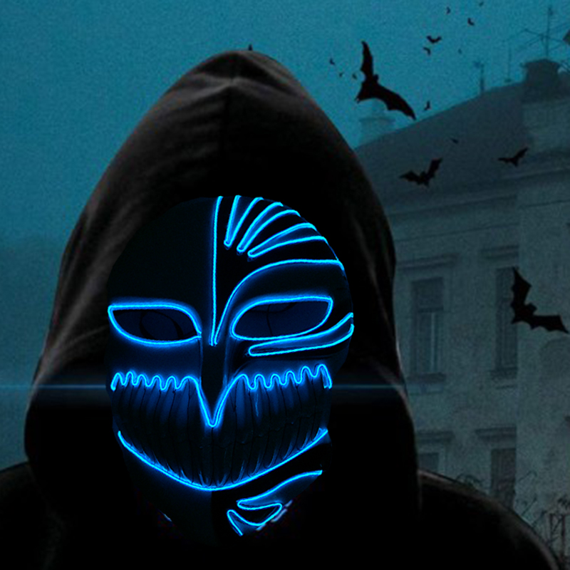 Świecąca Maska Cosplay Anime P – Led Purge Mask Halloween recenzja i cena
