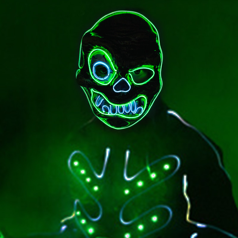 Świecąca Maska Cosplay Anime P – Led Purge Mask Halloween recenzja i cena