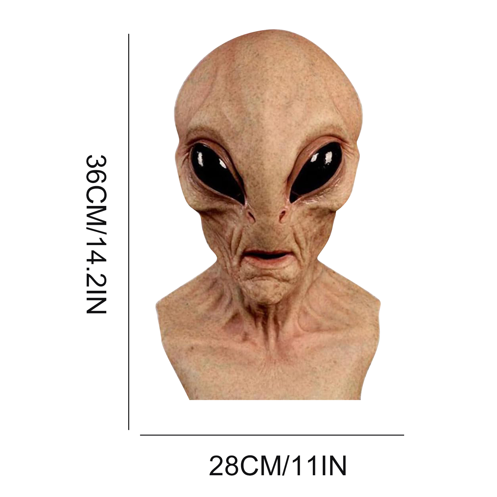 Śmieszna maska obcego istota,  – Latex Alien Mask Realistic recenzja i cena