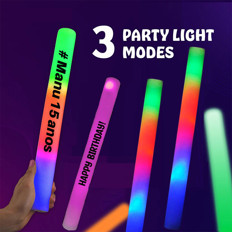 30 świecących pałeczek z piank – Flashing Led Foam Sticks Party recenzja i cena