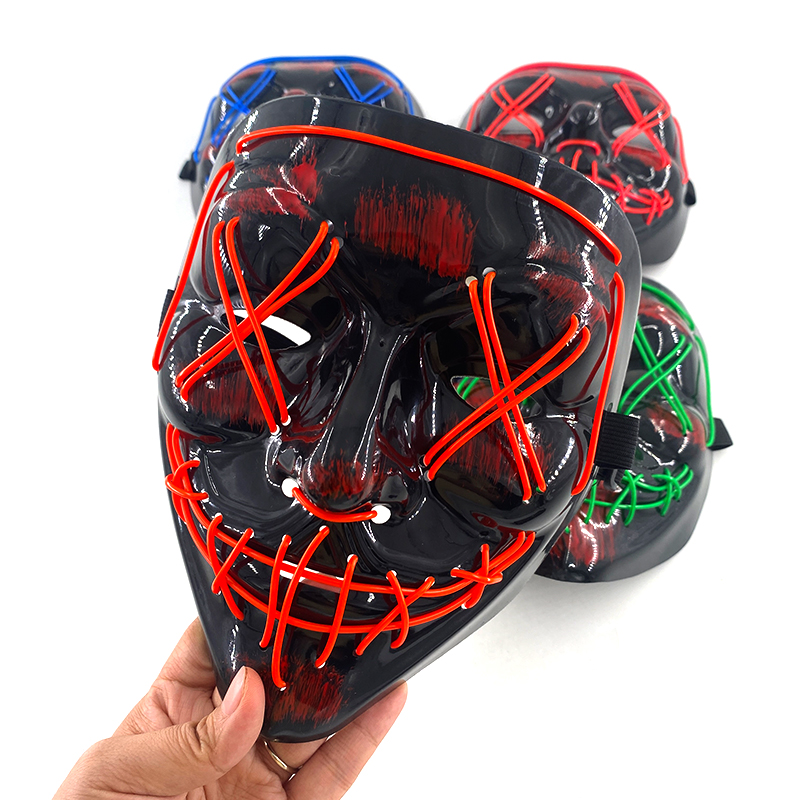 Maska imprezowa bezprzewodowa, – Led Purge Mask Halloween recenzja i cena