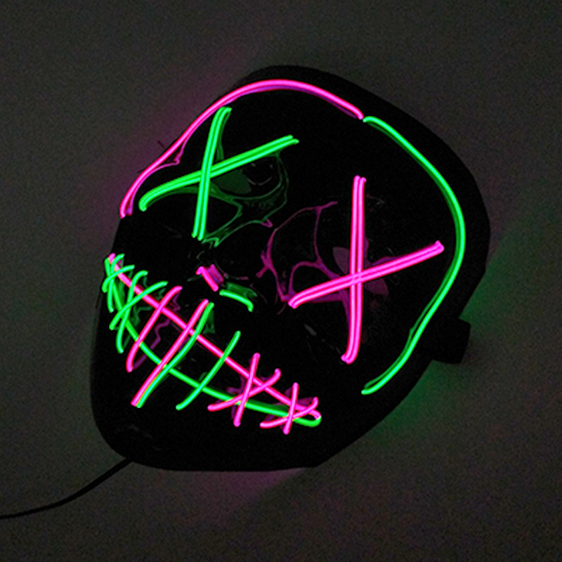 Bezprzewodowa Maska Fluorescen – Led Purge Mask Halloween recenzja i cena