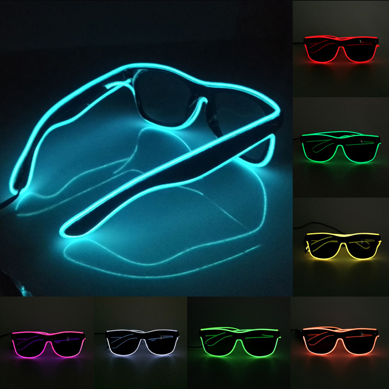 1PC migające podświetlany prze – Glow In The Dark Party Glasses recenzja i cena